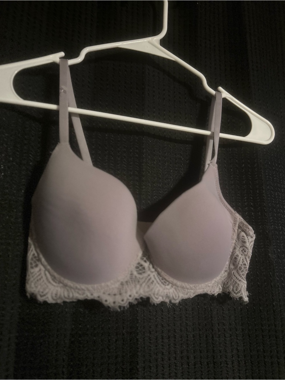Jessica Simpson Light Lavender Lace-Trim T-Shirt Bra